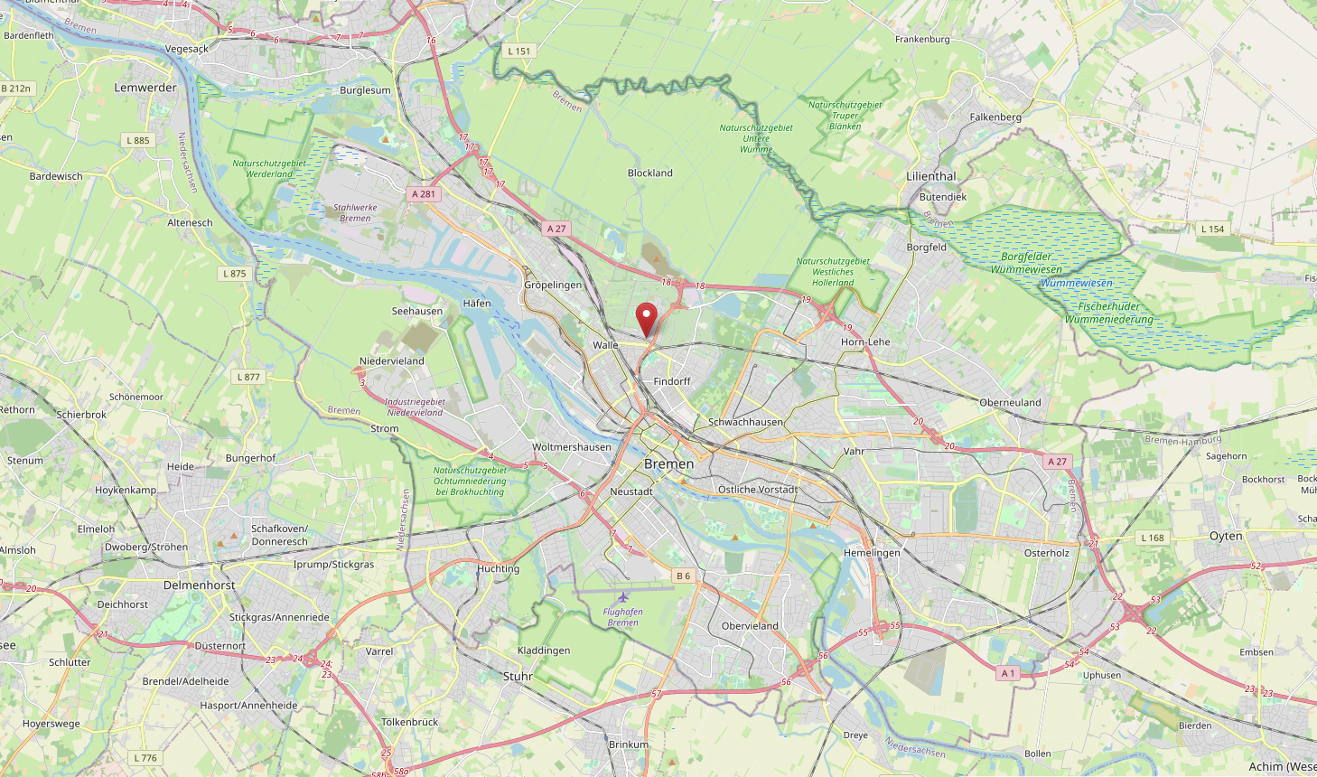 Kartenkopie aus Openstreetmap